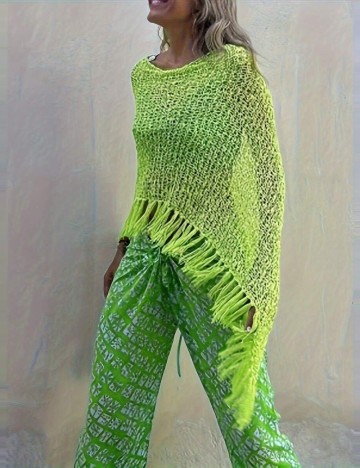 Poncho Shein, verde