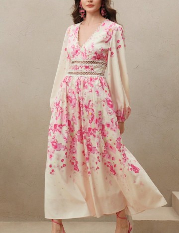 Rochie midi Shein, crem