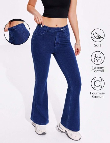 Pantaloni Shein, albastru