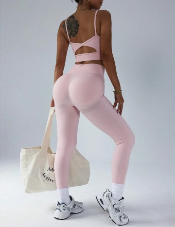 Compleu sport Shein, roz