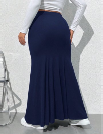 Fustă maxi Shein Curve+, negru