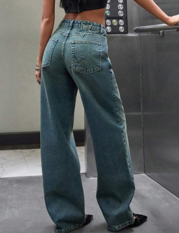 Jeans Shein, albastru