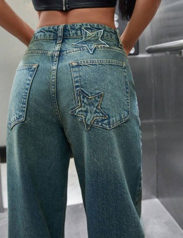 Jeans Shein, albastru