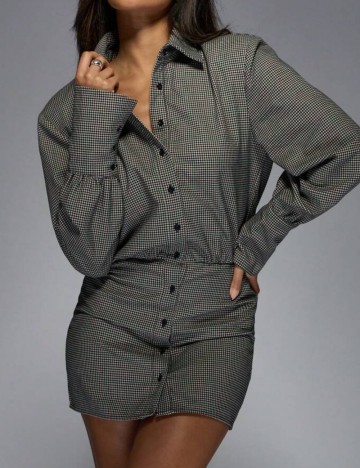 Rochie tip cămașă Shein, mix culori