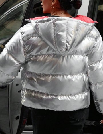 Geacă Shein, argintiu