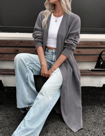 Cardigan Shein, gri