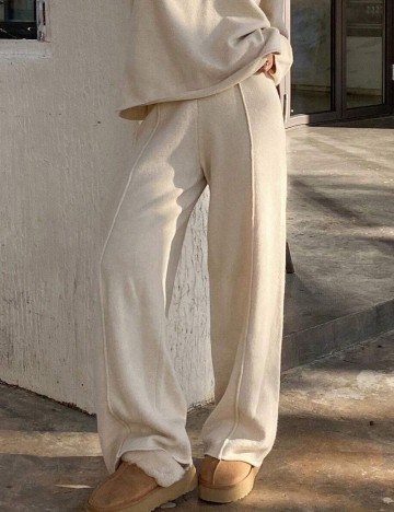 Pantaloni Shein DAZY, bej