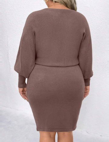 Rochie mini Shein Curve+, maro