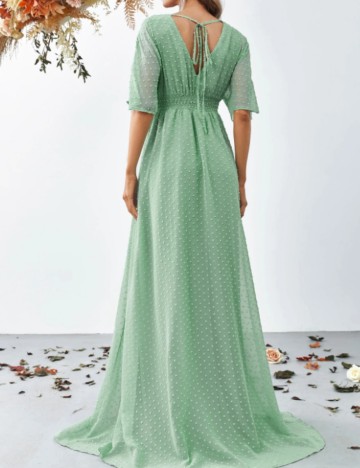 Rochie maxi Shein FAERIESTY, verde