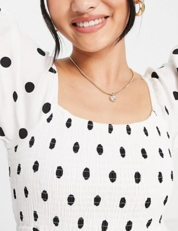 Rochie midi Style Cheat, alb