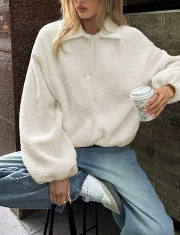 Jachetă Shein, crem