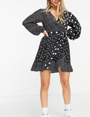 Rochie midi Wednesday S Girl, negru