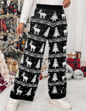 Pantaloni Shein Curve+, mix culori