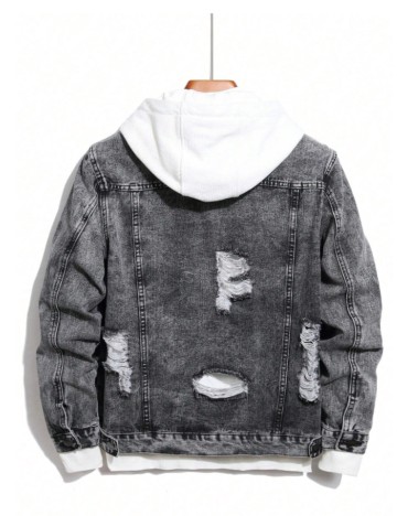 Jachetă De Blugi Shein, gri