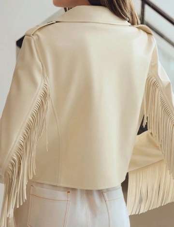 Jachetă Shein MOTF, crem