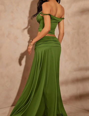 Fustă maxi Shein, verde