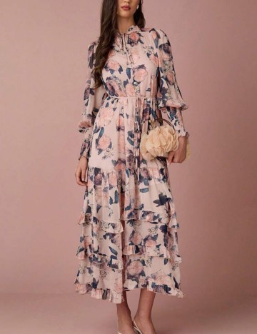 Rochie maxi Shein, mix culori