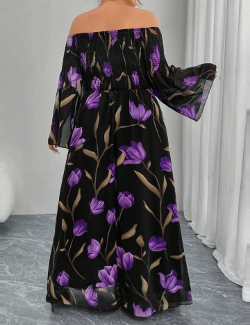 Rochie maxi Shein Curve+, negru