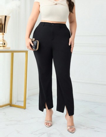 Pantaloni Shein Curve+, negru