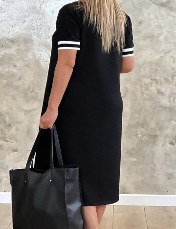 Rochie midi Shein Curve+, negru