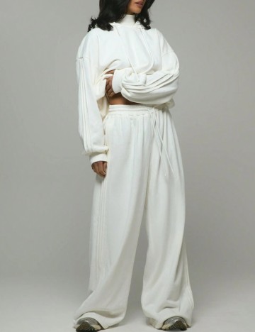 Pantaloni Shein, alb