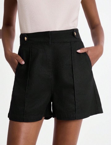 Pantaloni scurți Shein, negru