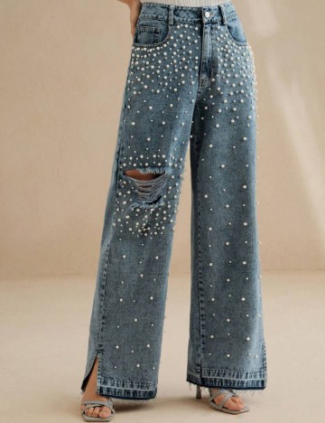 Jeans Shein Anewsta, albastru