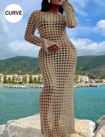 Rochie de plajă Shein, maro