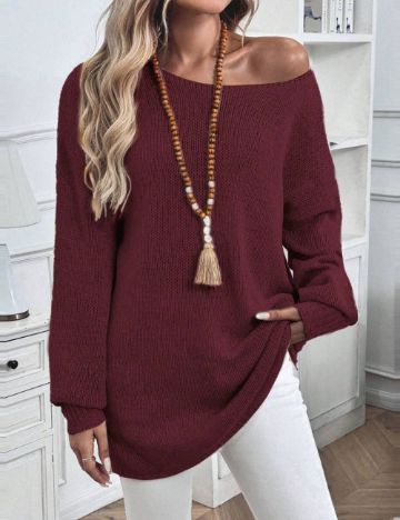 Pulover Shein, vișiniu