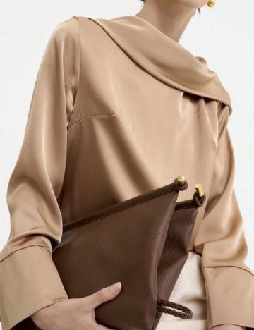 Cămașă Shein, maro