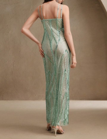 Rochie maxi Shein, verde