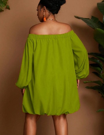 Rochie mini Shein Curve+, verde