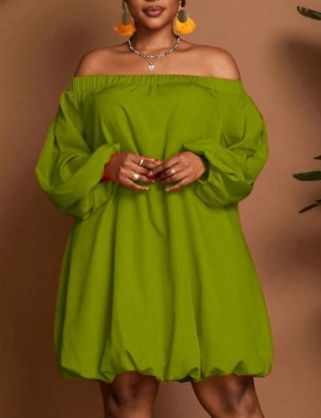 Rochie mini Shein Curve+, verde