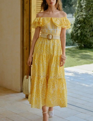 Rochie maxi Shein, galben