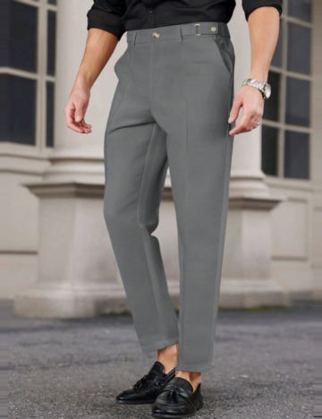 Pantaloni Shein MANFINITY, gri