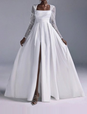 Rochie de ocazie Shein, alb