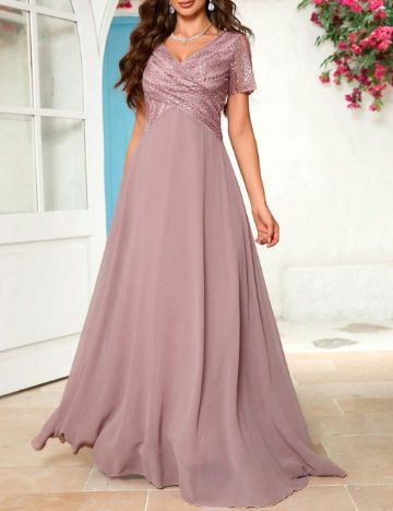 Rochie maxi Shein, roz