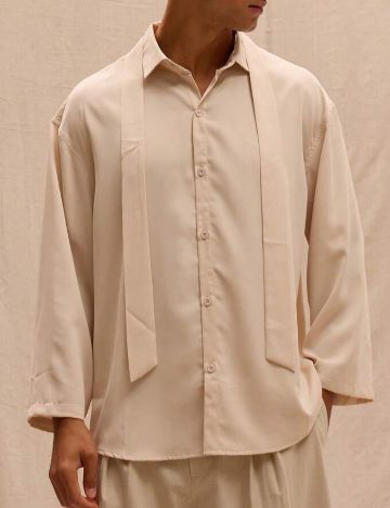 Cămașă Shein MUSERO, bej