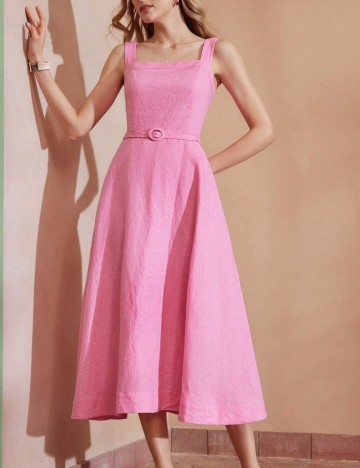 Rochie midi Shein MOTF, roz