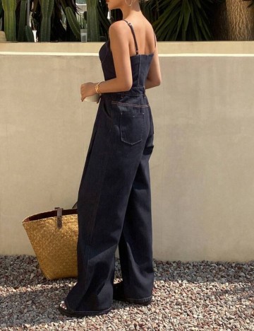 Salopetă de blugi Shein, mov