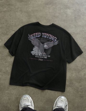 Tricou Shein MANFINITY, negru