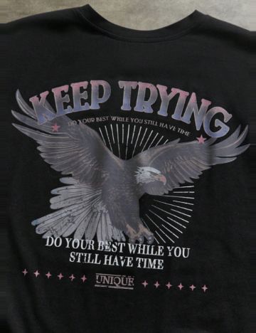 Tricou Shein MANFINITY, negru