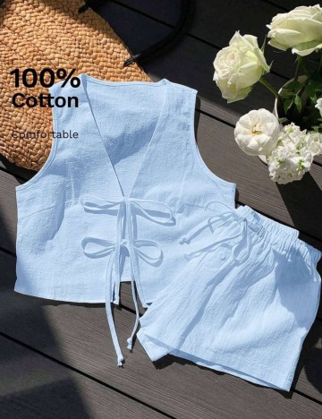 Compleu Shein Curve+, albastru