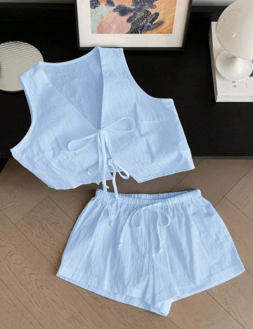 Compleu Shein Curve+, albastru