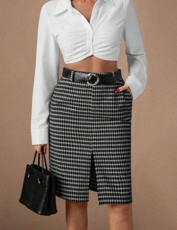 Fustă mini Shein, gri