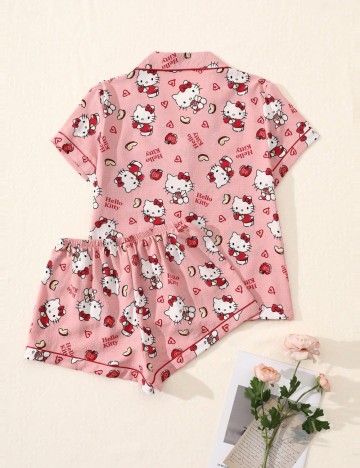 Compleu pijamale Shein, roz