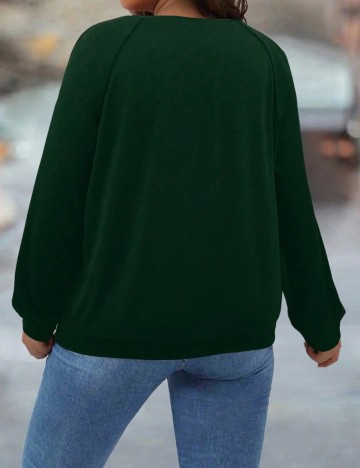 Bluză Shein Curve+, verde