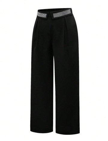 Pantaloni Shein Curve+, negru