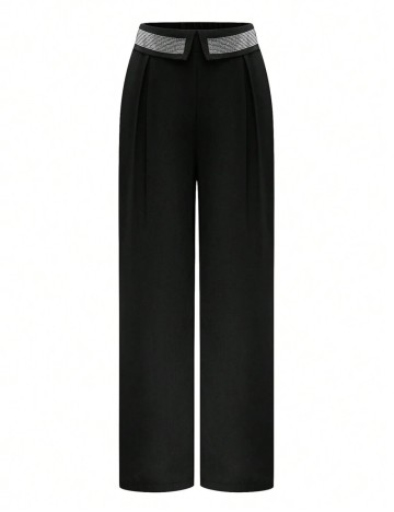 Pantaloni Shein Curve+, negru