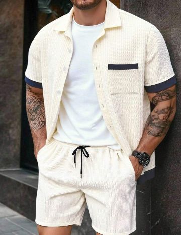 Compleu Shein MANFINITY, crem